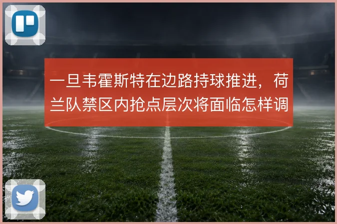 一旦韦霍斯特在边路持球推进,荷兰队禁区内抢点层次将面临怎样调整